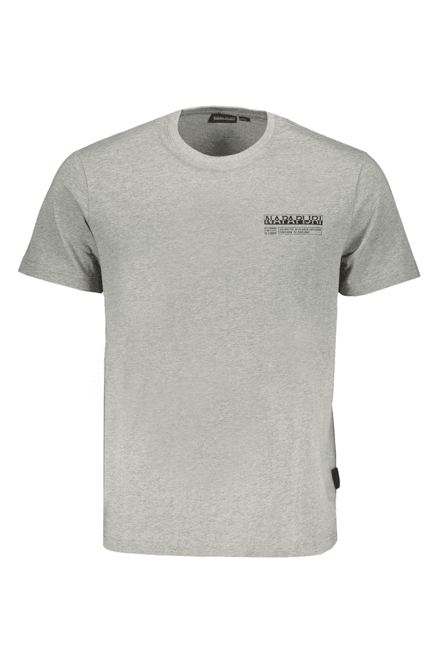 8432NAPAPIJRI T-SHIRT MANICHE CORTE UOMO GRIGIO