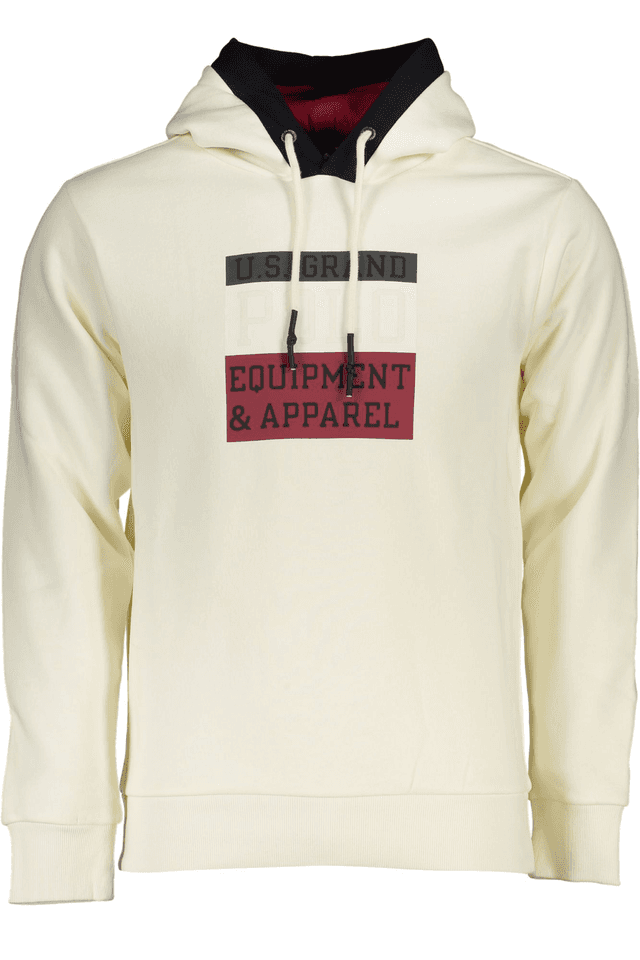 6079U.S. GRAND POLO FELPA SENZA ZIP UOMO BIANCO