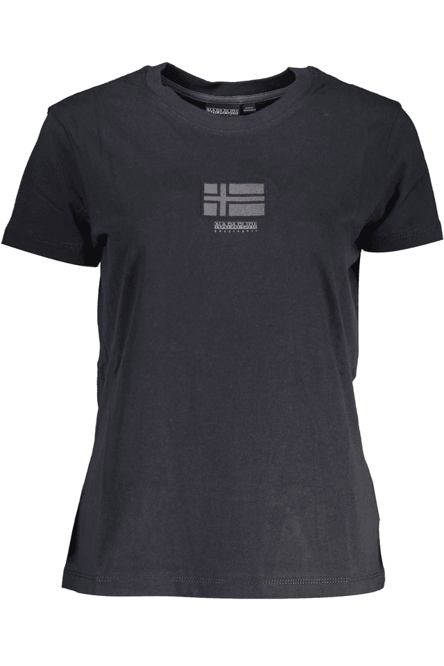 3440NAPAPIJRI T-SHIRT MANICHE CORTE DONNA NERO