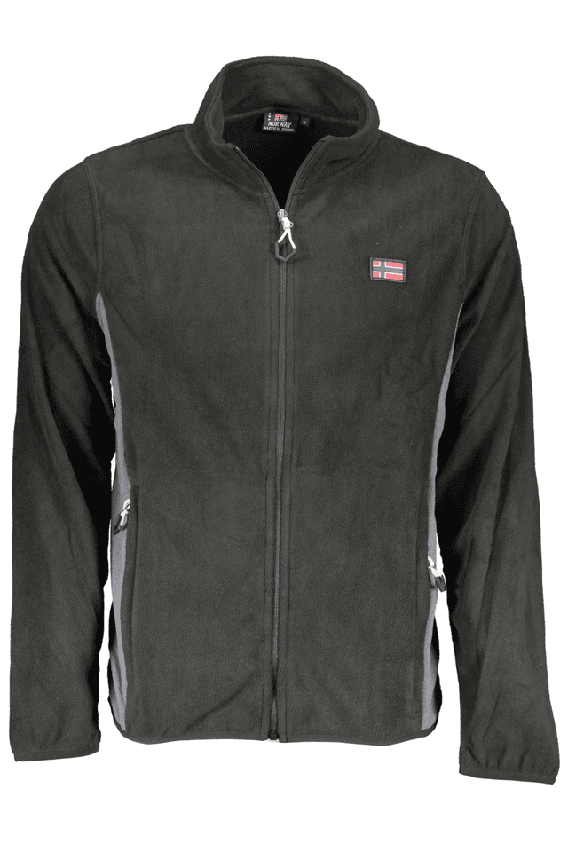 2261NORWAY 1963 FELPA CON ZIP UOMO NERO