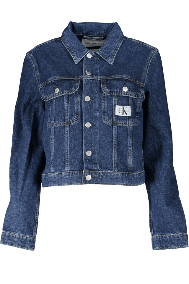 7625CALVIN KLEIN GIACCA SPORTIVA DONNA BLU