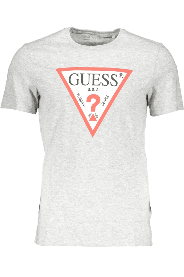 625GUESS JEANS T-SHIRT MANICHE CORTE UOMO GRIGIO