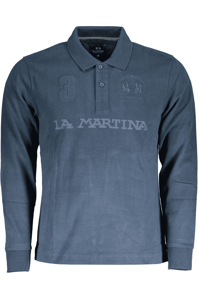2721LA MARTINA POLO MANICHE LUNGHE UOMO BLU