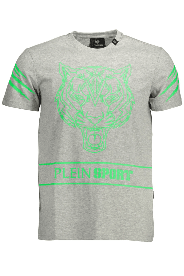 1482PLEIN SPORT T-SHIRT MANICHE CORTE UOMO GRIGIO