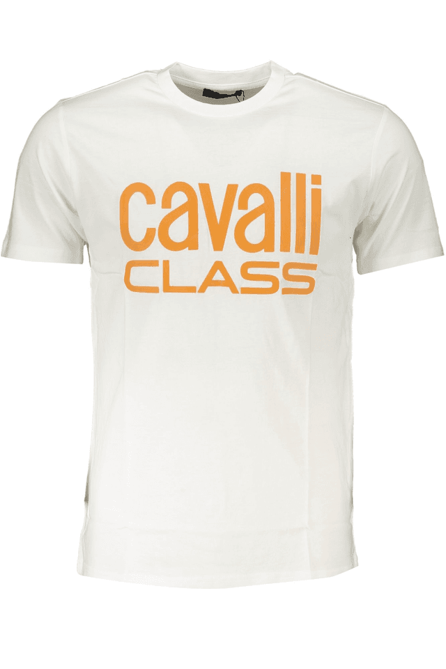6811CAVALLI CLASS T-SHIRT MANICHE CORTE UOMO BIANCO