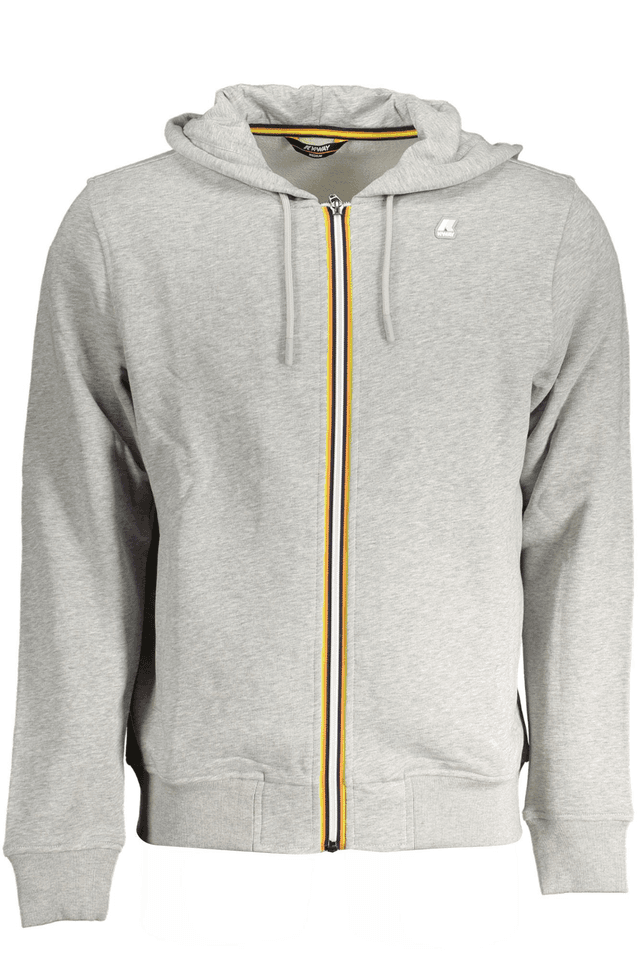 9160K-WAY FELPA CON ZIP UOMO GRIGIO