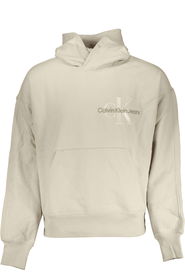 4636CALVIN KLEIN FELPA SENZA ZIP UOMO BEIGE