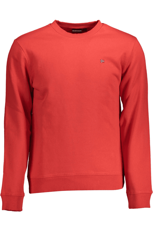 2124NAPAPIJRI FELPA SENZA ZIP UOMO ROSSO