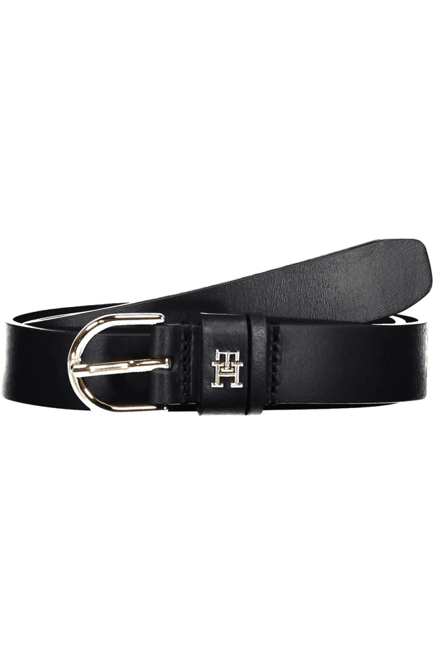 7047TOMMY HILFIGER CINTURA IN PELLE DONNA BLU