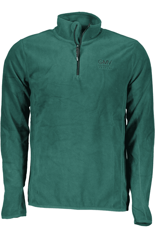 2334GIAN MARCO VENTURI FELPA SENZA ZIP UOMO VERDE
