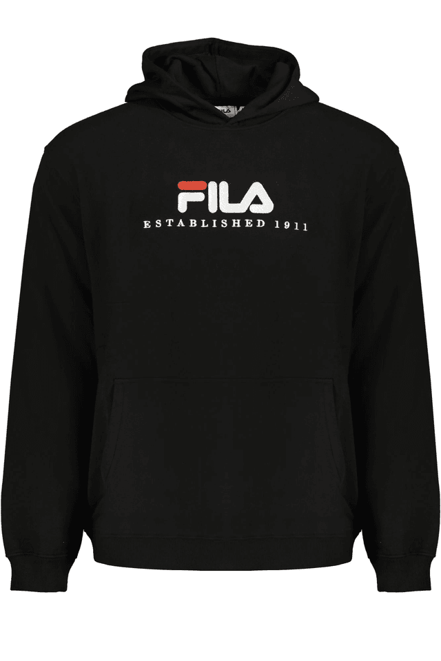 10152FILA FELPA SENZA ZIP UOMO NERO