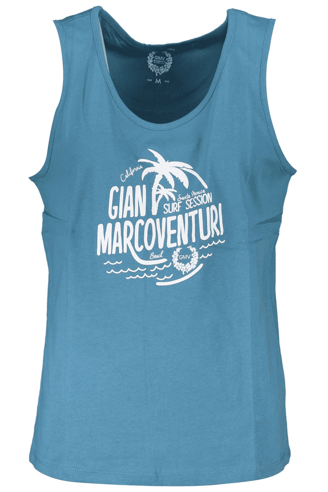 4195GIAN MARCO VENTURI CANOTTA UOMO BLU