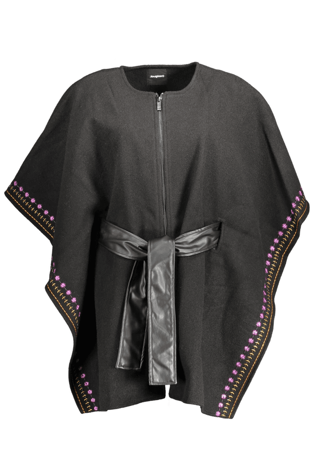 2091DESIGUAL PONCHO DONNA NERO