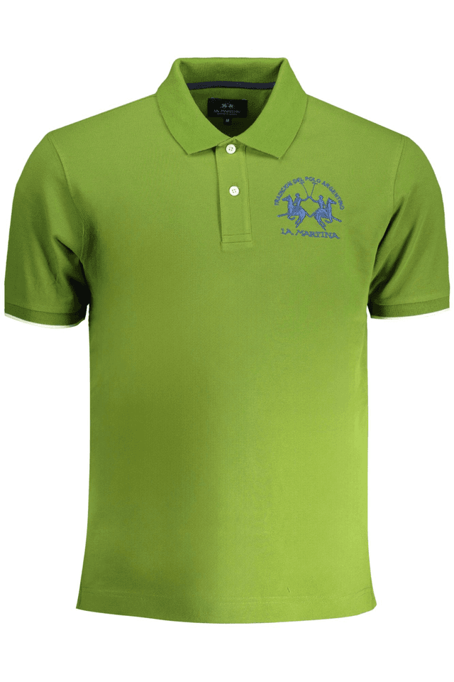 9065LA MARTINA POLO MANICHE CORTE UOMO VERDE