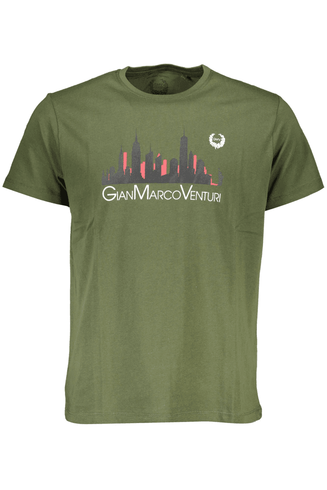 4049GIAN MARCO VENTURI T-SHIRT MANICHE CORTE UOMO VERDE
