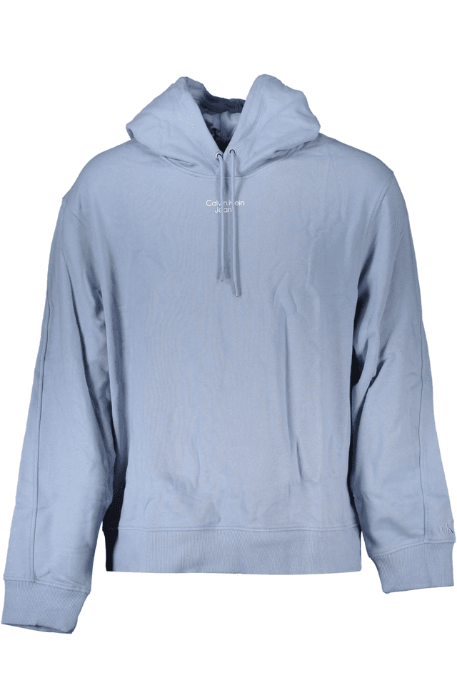 3906CALVIN KLEIN FELPA SENZA ZIP UOMO AZZURRO