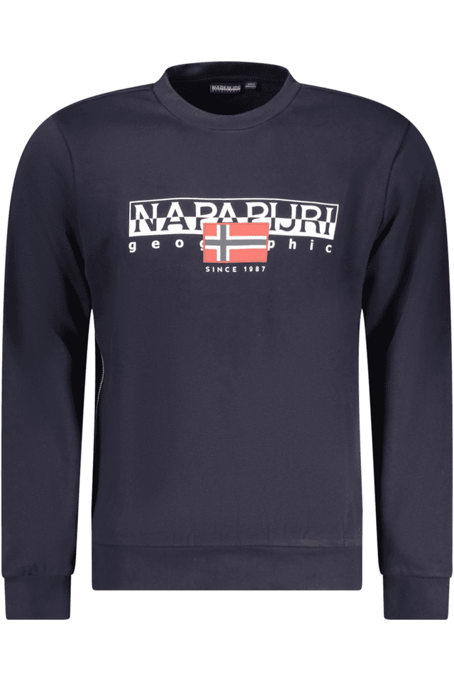 10342NAPAPIJRI FELPA SENZA ZIP UOMO BLU