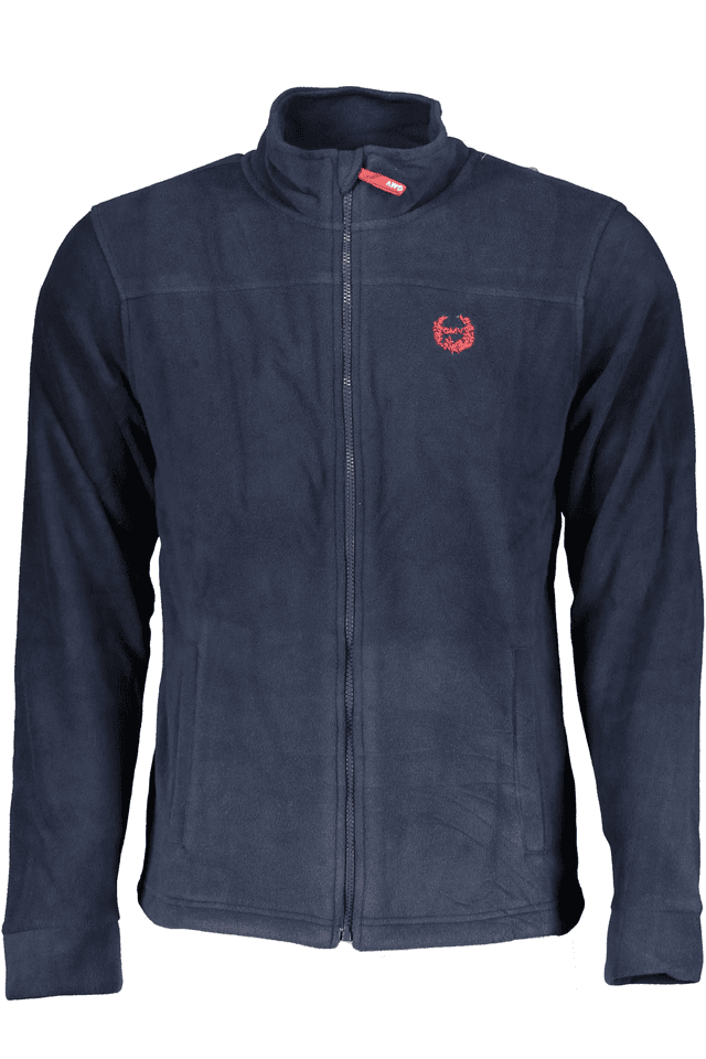 2338GIAN MARCO VENTURI FELPA CON ZIP UOMO BLU