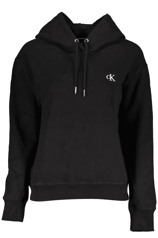 6408CALVIN KLEIN FELPA SENZA ZIP DONNA NERO
