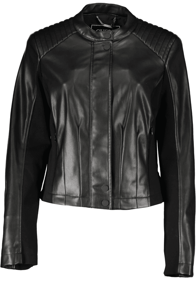 7523GUESS JEANS GIACCA SPORTIVA DONNA NERO
