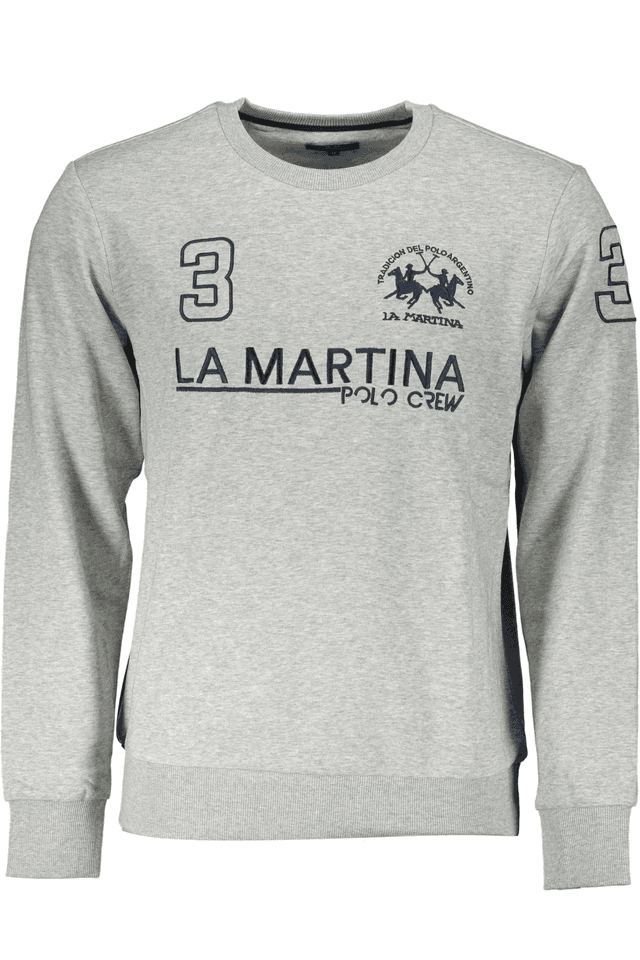 4232LA MARTINA FELPA SENZA ZIP UOMO GRIGIO