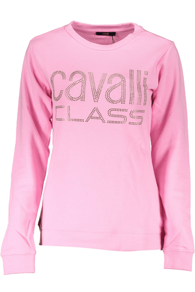 6763CAVALLI CLASS FELPA SENZA ZIP DONNA ROSA