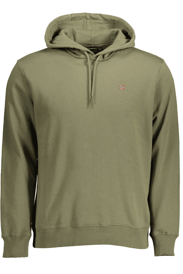 2126NAPAPIJRI FELPA SENZA ZIP UOMO VERDE