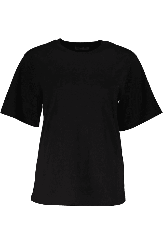 4093CAVALLI CLASS T-SHIRT MANICHE CORTE DONNA NERO