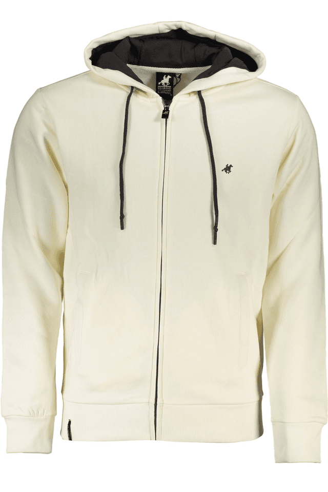 4825U.S. GRAND POLO FELPA CON ZIP UOMO BIANCO