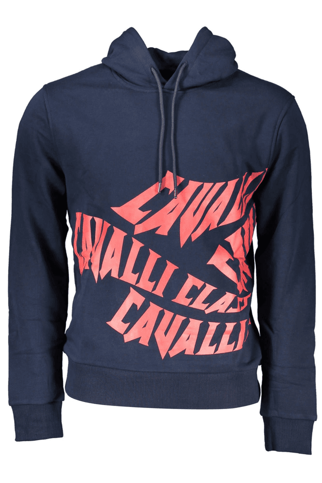 4126CAVALLI CLASS FELPA SENZA ZIP UOMO BLU