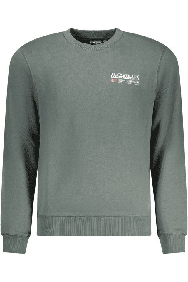 10361NAPAPIJRI FELPA SENZA ZIP UOMO VERDE