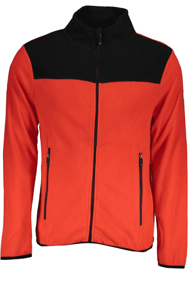 5936NORWAY 1963 FELPA CON ZIP UOMO ROSSO
