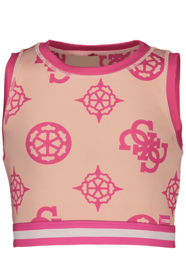 8143GUESS JEANS TOP BAMBINA ROSA