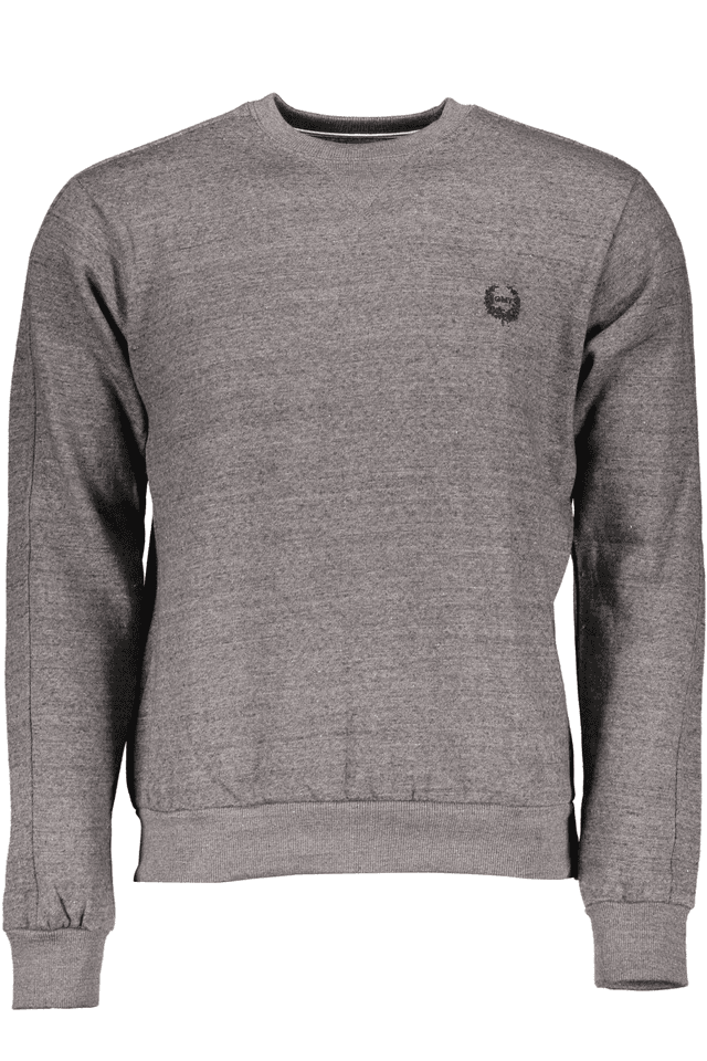2314GIAN MARCO VENTURI FELPA SENZA ZIP UOMO GRIGIO