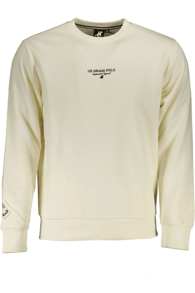4817U.S. GRAND POLO FELPA SENZA ZIP UOMO BIANCO