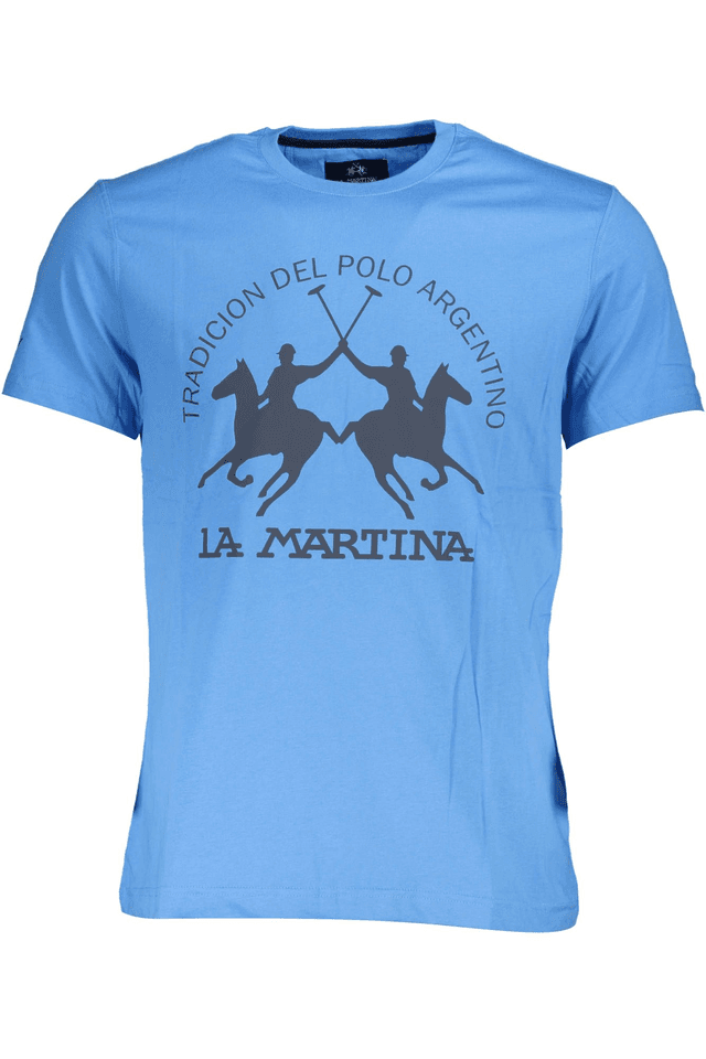 3861LA MARTINA T-SHIRT MANICHE CORTE UOMO BLU
