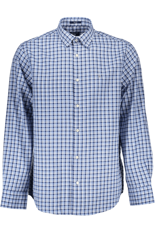 770GANT CAMICIA MANICHE LUNGHE UOMO AZZURRO