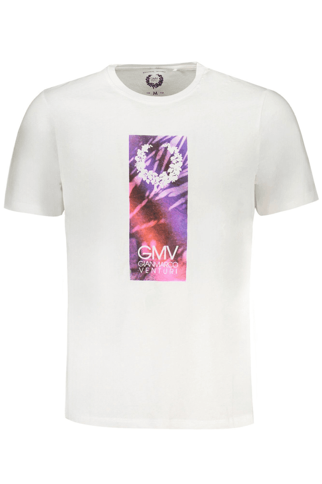 9555GIAN MARCO VENTURI T-SHIRT MANICHE CORTE UOMO BIANCO