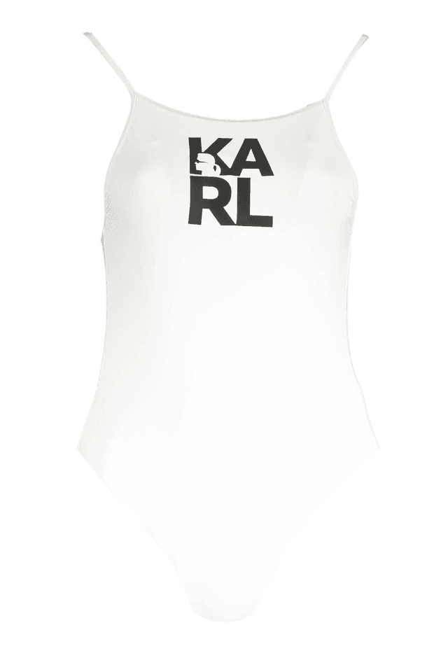 2916KARL LAGERFELD BEACHWEAR COSTUME INTERO DONNA BIANCO