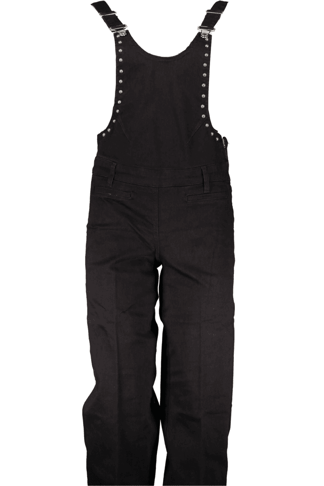 681GUESS JEANS PANTALONE A SALOPETTE DONNA NERO