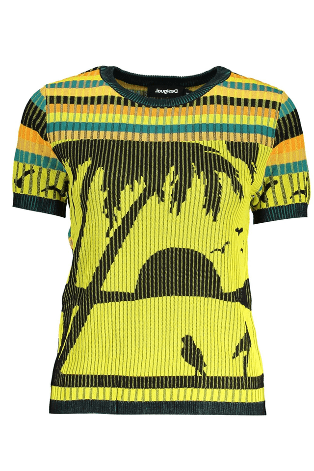 3127DESIGUAL MAGLIA DONNA GIALLO