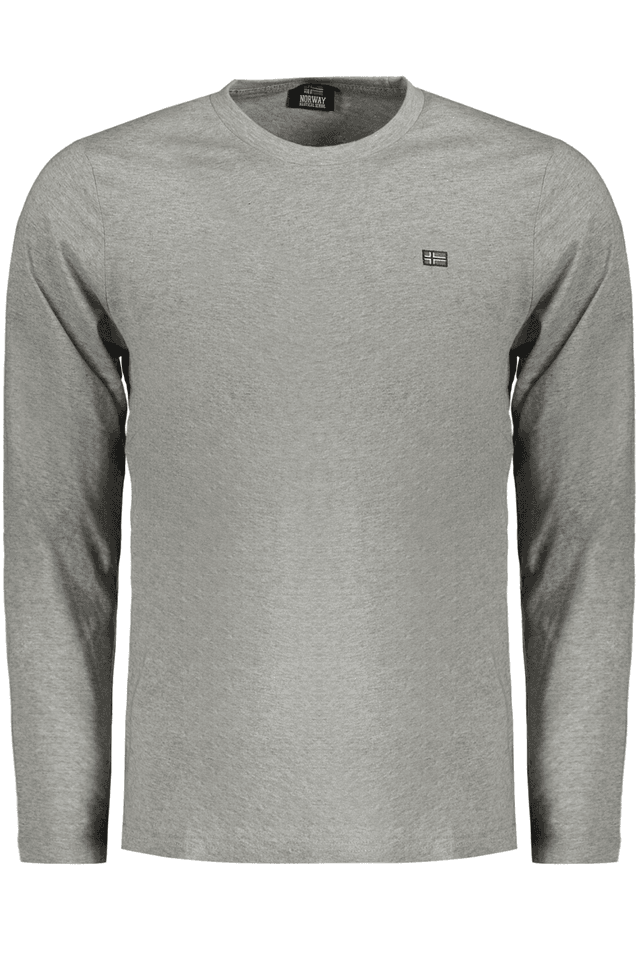 10104NORWAY 1963 T-SHIRT MANICHE LUNGHE UOMO GRIGIO