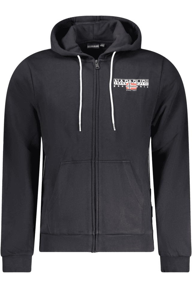 10380NAPAPIJRI FELPA CON ZIP UOMO NERO