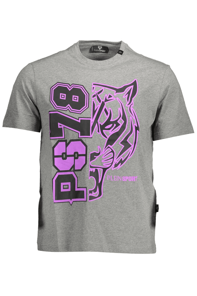 1483PLEIN SPORT T-SHIRT MANICHE CORTE UOMO GRIGIO