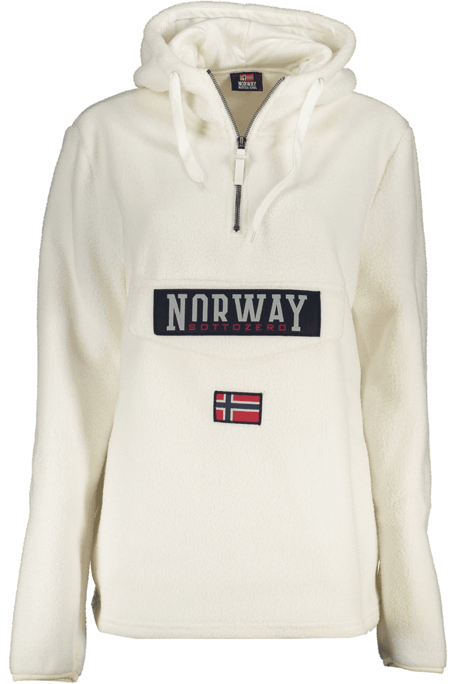 5947NORWAY 1963 FELPA SENZA ZIP DONNA BIANCO