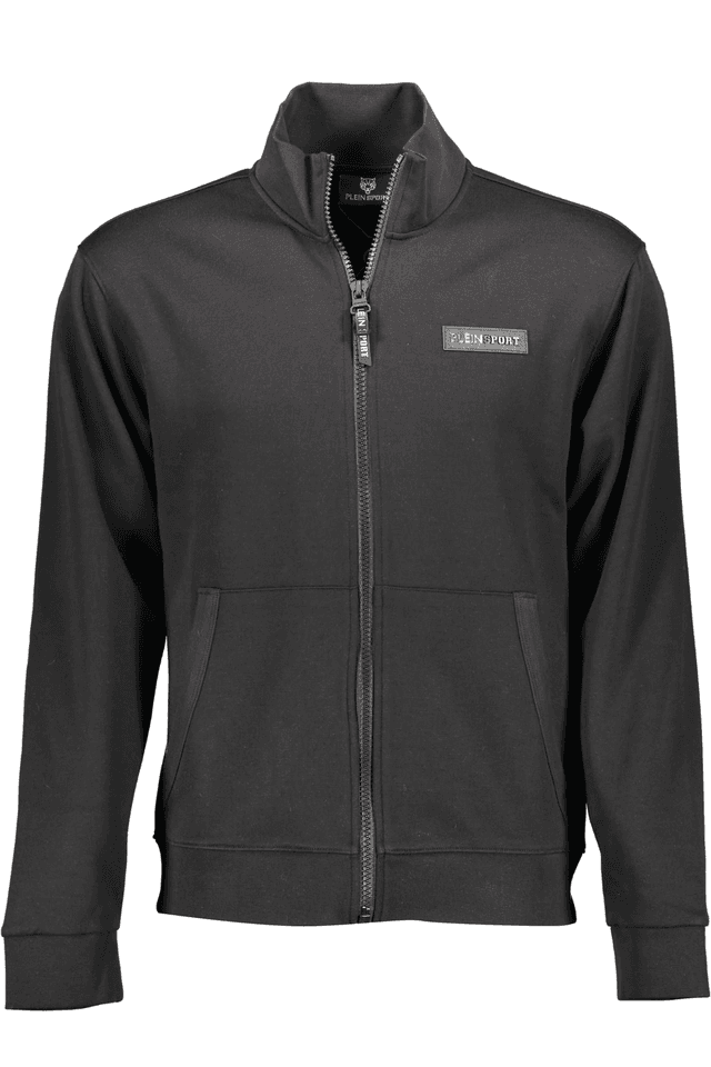 1283PLEIN SPORT FELPA CON ZIP UOMO NERO