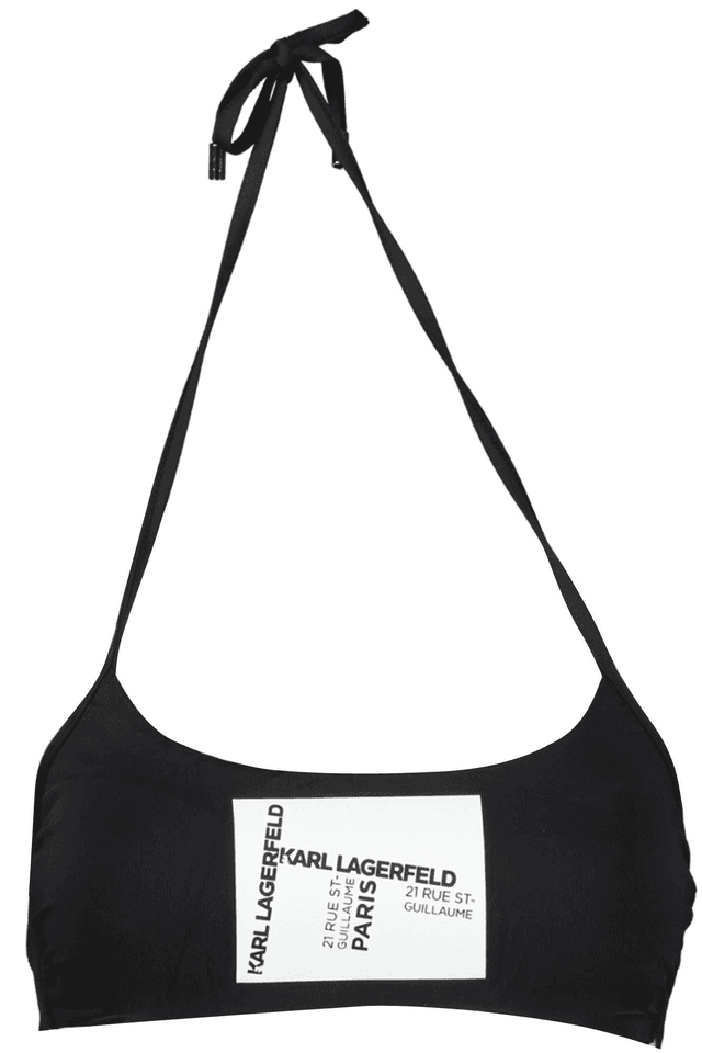 3828KARL LAGERFELD BEACHWEAR COSTUME PARTE SOPRA DONNA NERO