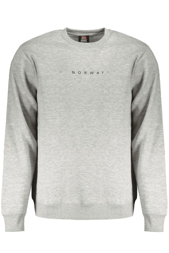 10144NORWAY 1963 FELPA SENZA ZIP UOMO GRIGIO