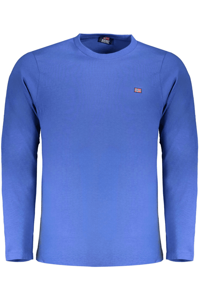 10078NORWAY 1963 T-SHIRT MANICHE LUNGHE UOMO BLU