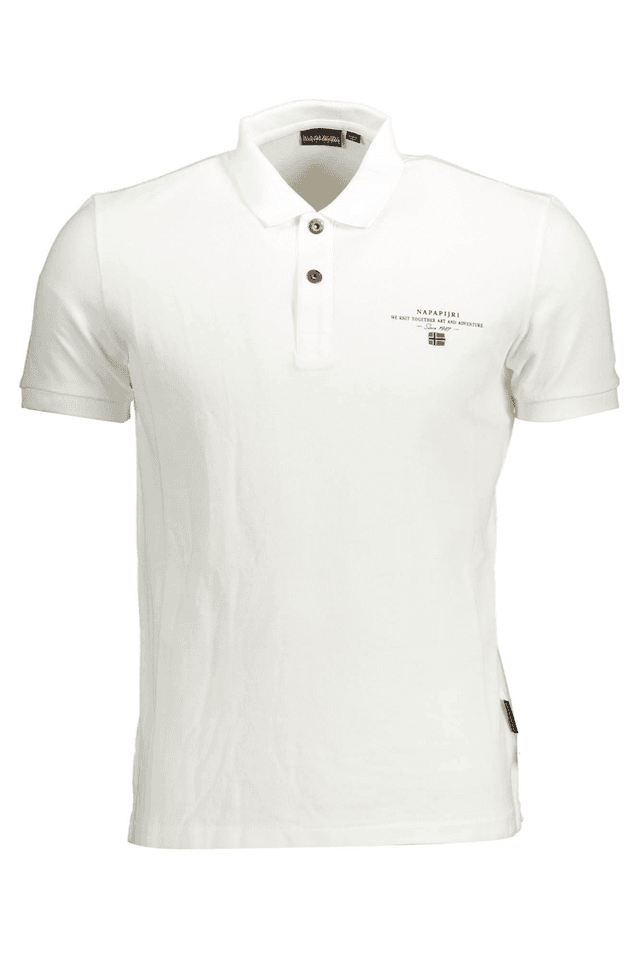 1730NAPAPIJRI POLO MANICHE CORTE UOMO BIANCO